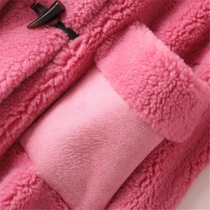 

Fashion Plus size Wool Fur Coat Women 2020 Winter Korean Thick Warm Particles Sheep Long Fur Jacket Loose Overcoat Women G372