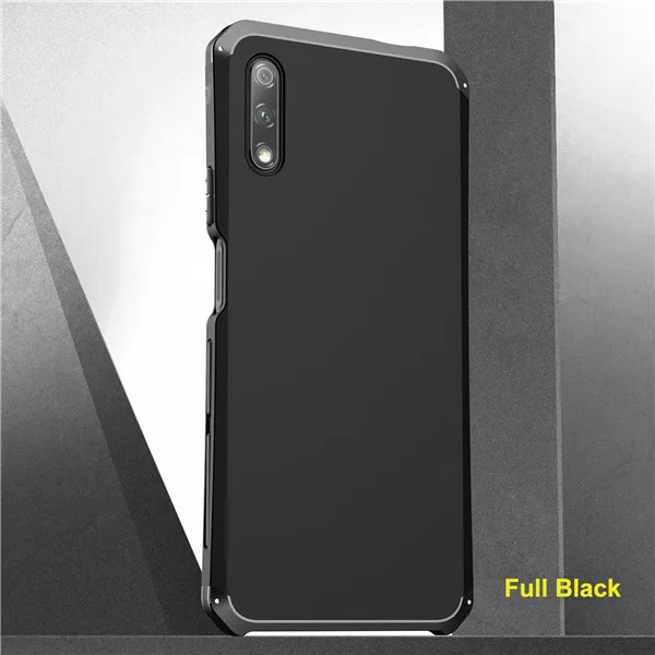 Full Black Противоударный металлический бронированный чехол для huawei Honor 9X Pro, металлический алюминиевый жесткий чехол из поликарбоната, чехол для huawei Honor 9X, чехол Coques - Цвет: Full Black