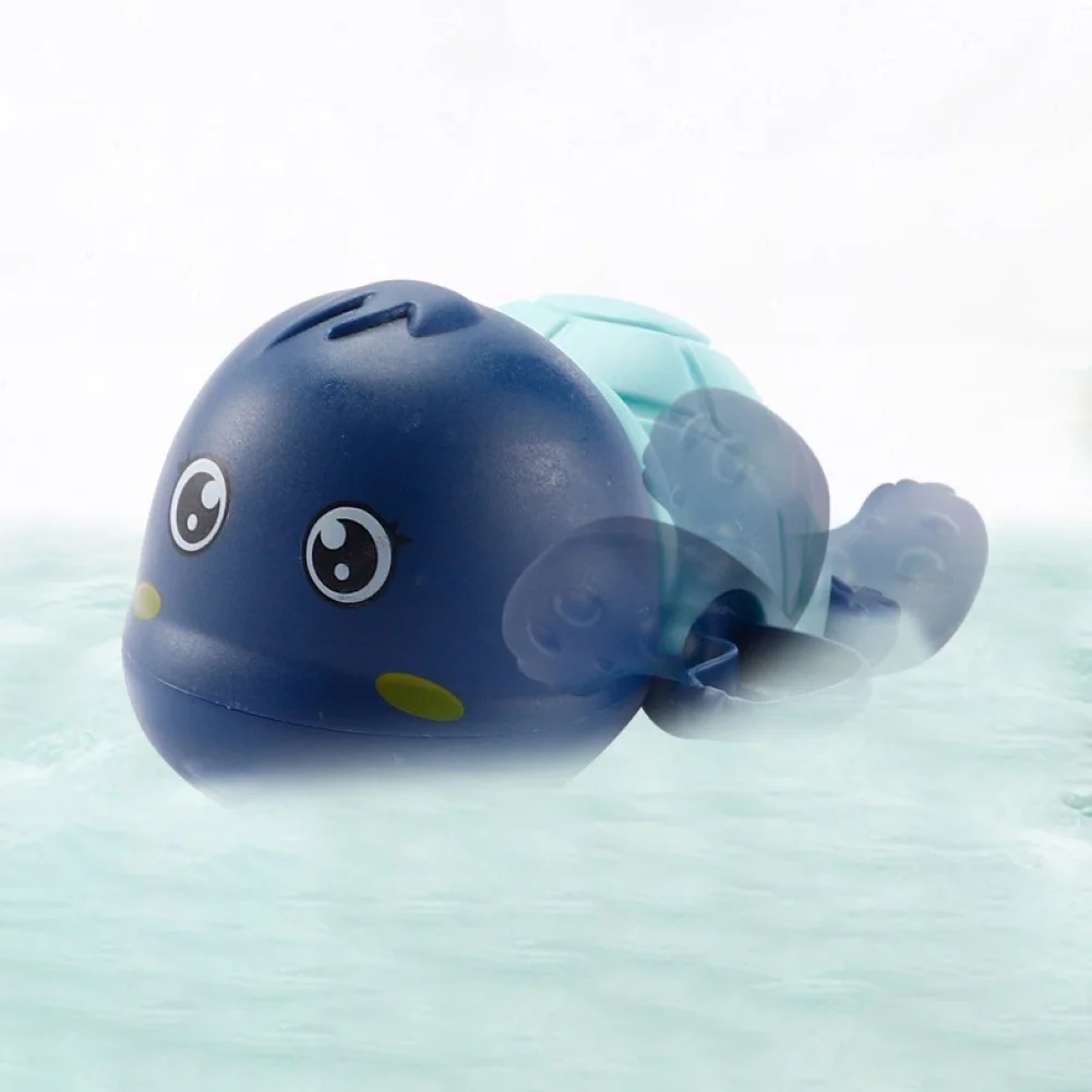 3Pcs Manual Cute Wind Up Clockwork Turtle Baby Shower Bath Toy Bathroom Water Play Game