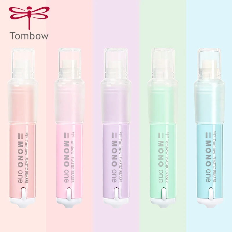 

1 шт., ластик Tombow, однотонная помада, ограниченная серия, Макаруны вращаются, не оставляя следов, и вращаются основные канцелярские принадлеж...