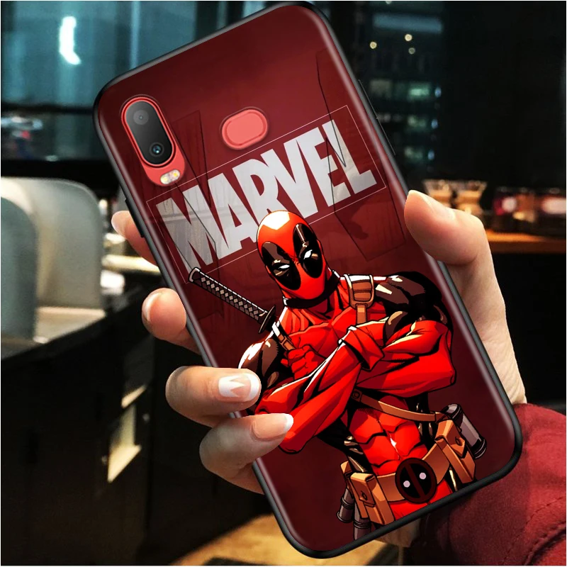 

MARVEL-Deadpool- for Samsung A3 A5 A6 A7 A8 A9 A6S A750 A8S 2016 2017 2018 Star Plus TPU Black Phone Case