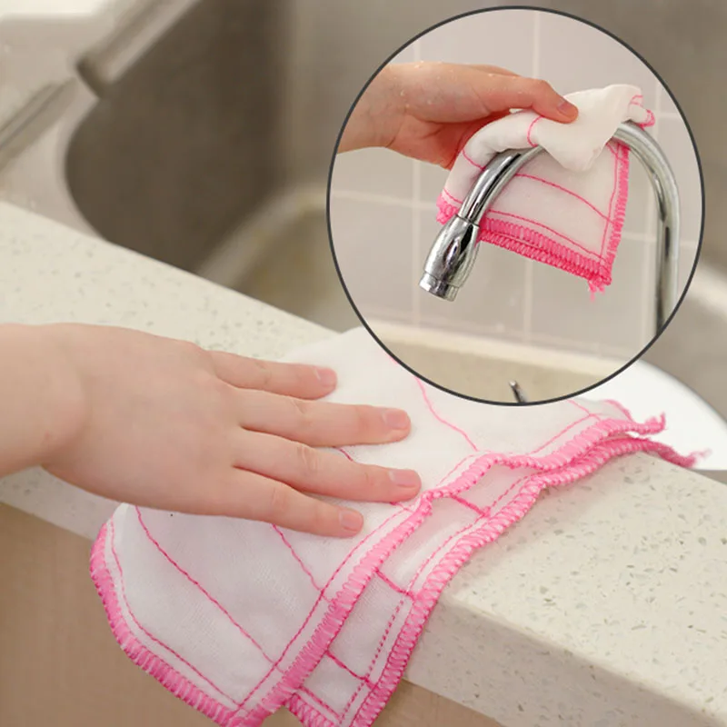 Газовая ткань для чистки кухонные хлопковые тряпки мытья посуды горшка