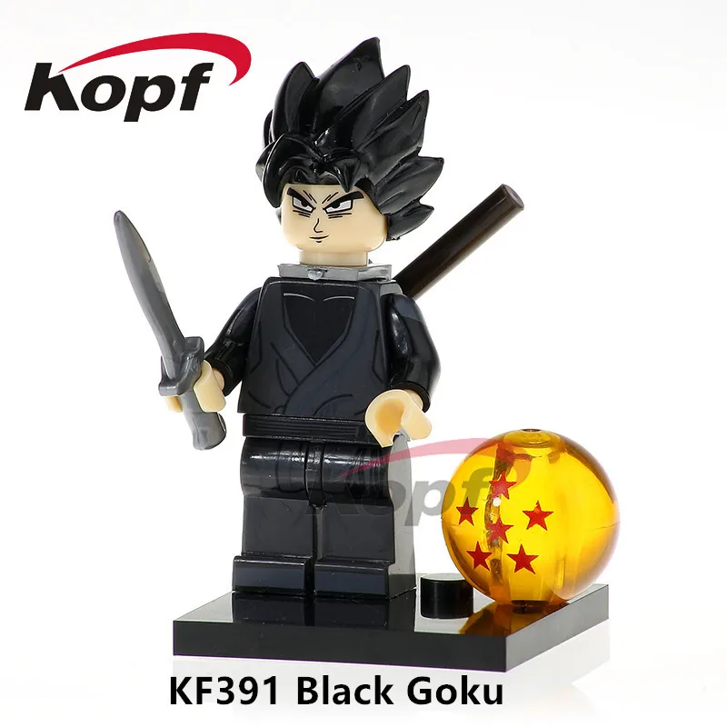KF391 Without Box Одна распродажа фигурки Dragon Ball Z Freiza Black Goku идеальная ячейка Majin Buu Super Heroes строительные блоки детские игрушки подарок KF983 - Цвет: KF391 Without Box