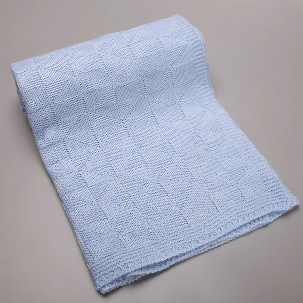 Gooulfi одеяло для мальчика в синем цвете детское мягкий хлопок сплошной цвет 4 6