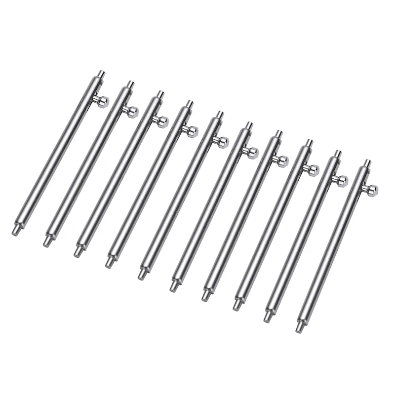 10pcs Watch Strap Spring Bars Watchband Pins 1.5mm Quick Release Stainless Steel Spring Bars Watch Repair Tool 16/18/20/22/24mm