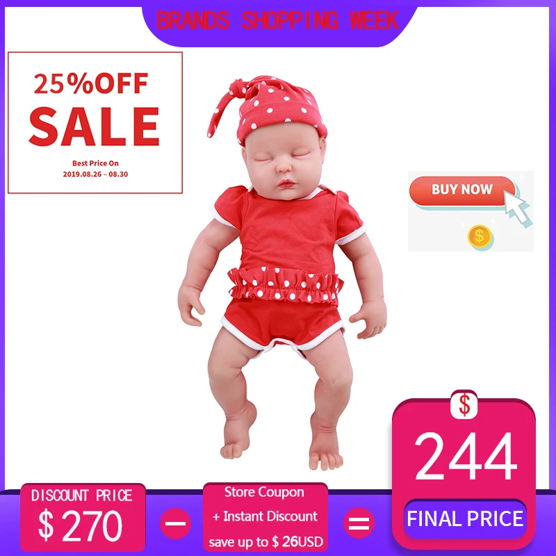 IVITA WG1514 46 см 2972 г Силиконовые Мягкие реалистичные bebe reborn baby doll похожие настоящие девушки закрытые глаза juguetes игрушки для детей