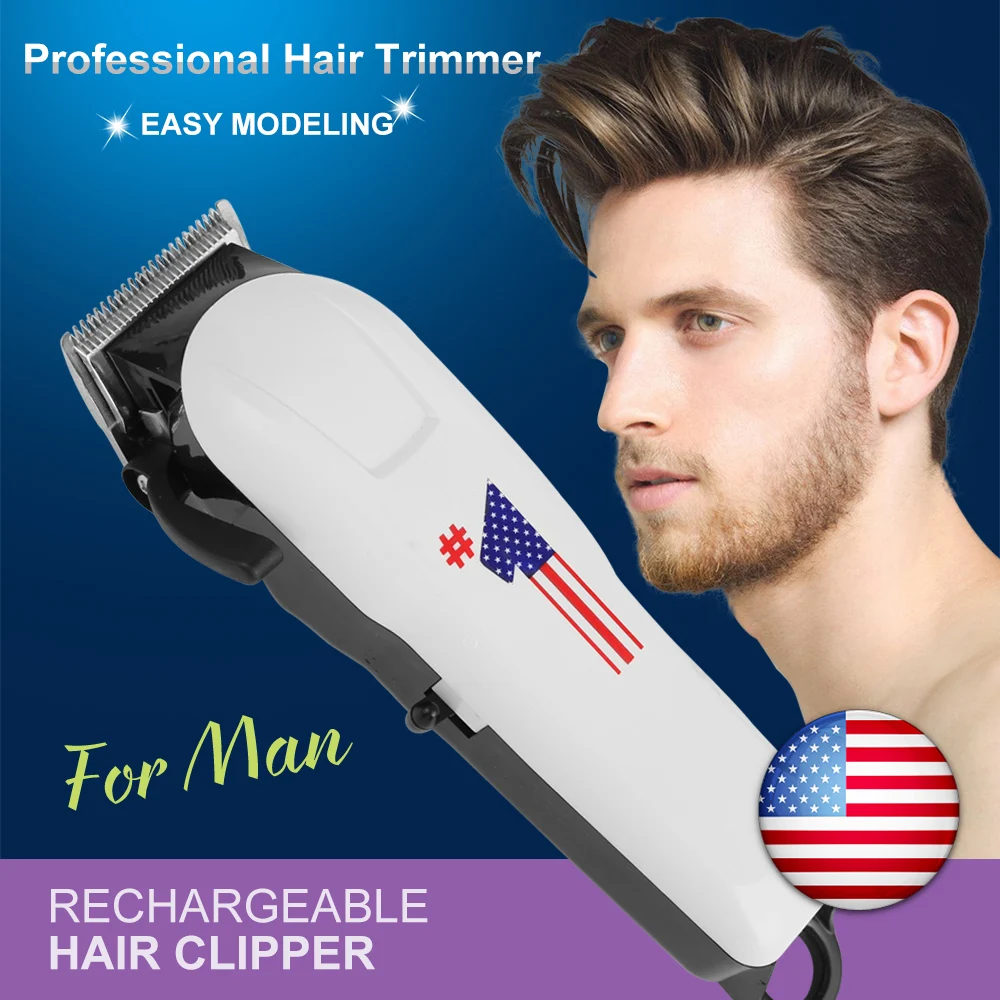 USB триммер для волос портативный электрический машинка стрижки бороды