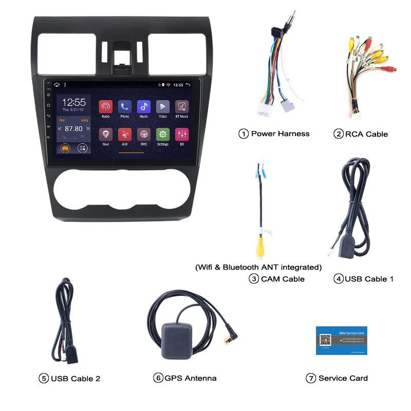 2G ram 32G rom автомобильный dvd gps для Subaru Forester XV WRX 2012-2018 Радио Навигация стерео