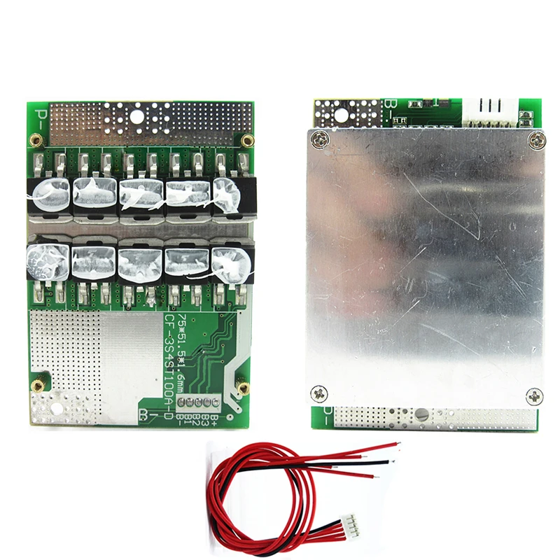 BMS 4S Lifepo4 50A 100A 18650 Защитная литиевая плата аккумулятора 3 2 в 12 В с балансировочным