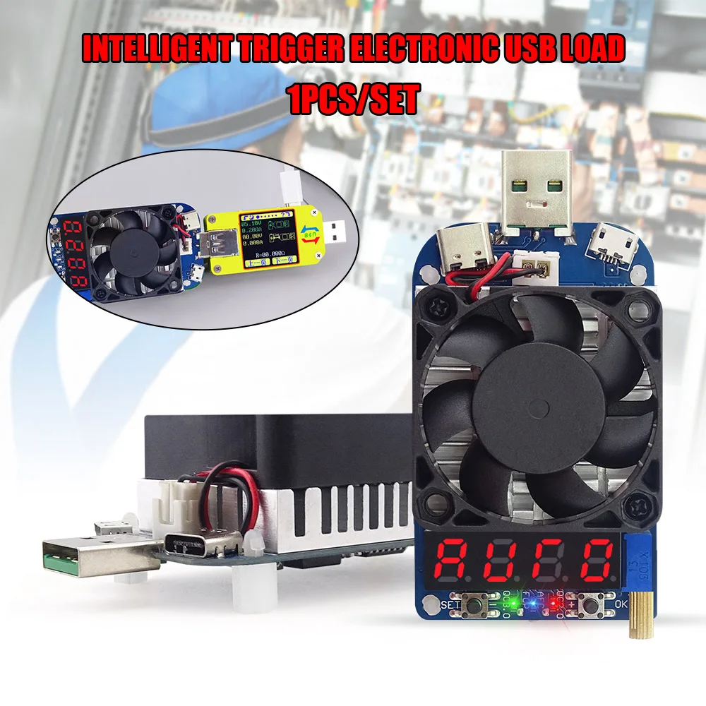 QC2.0 QC3.0 Электронный USB резистор нагрузки триггер разряда батарея тест