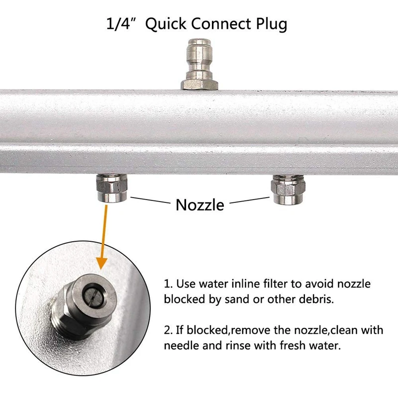 Давление мойка водяной веник и пять с высоким уровнем Вода Насадки 13 дюймов