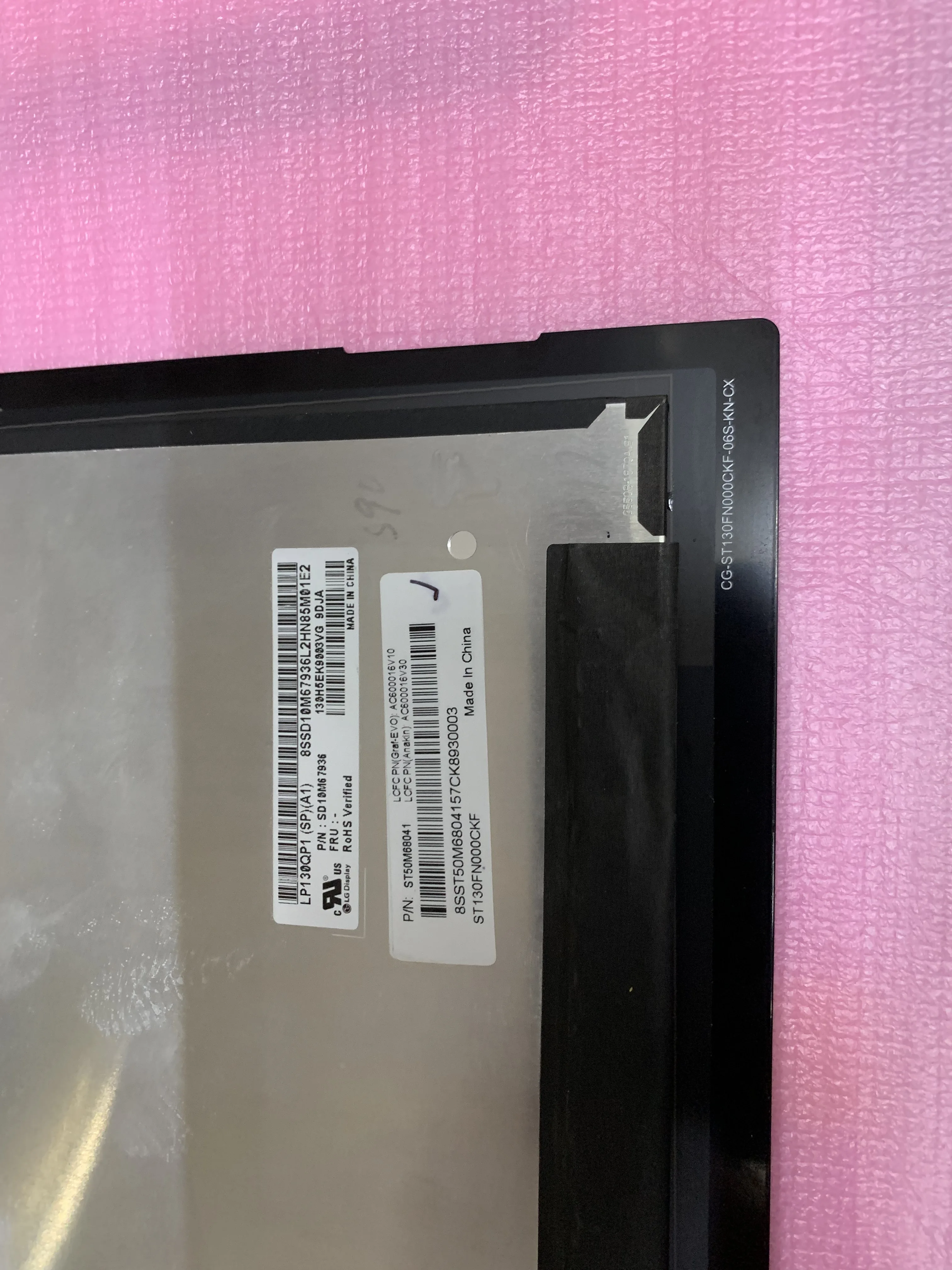 Оригинал для lenovo ThinkPad X1 Tablet Gen3 сенсорный ЖК-экран в сборе LP130QP1 SPA1 (SP) (A1) 3000X2000 |