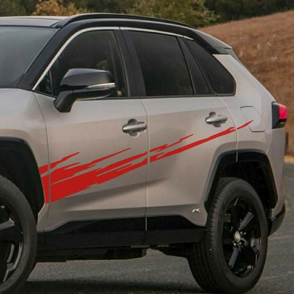 Наклейка для RAV4 TOYOTA дизайн боковой двери брызг Спортивная виниловая графическая