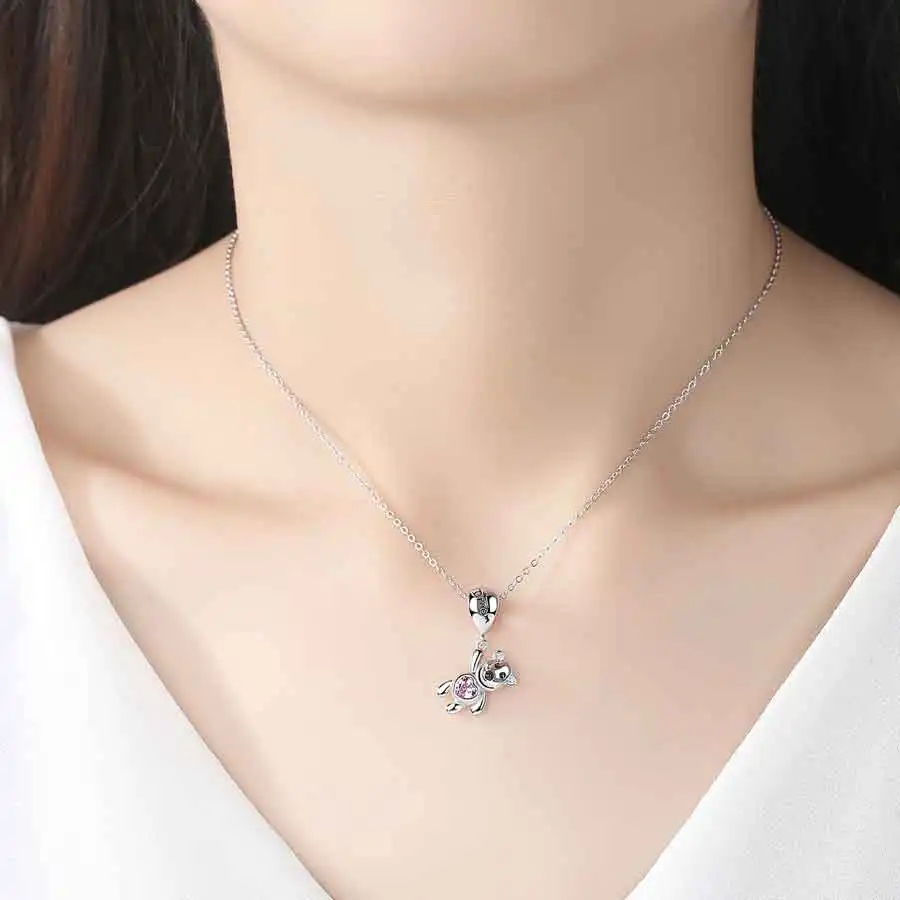 Калетин 925 пробы серебряные шармы милые с надписью мечта медведя эмалированные