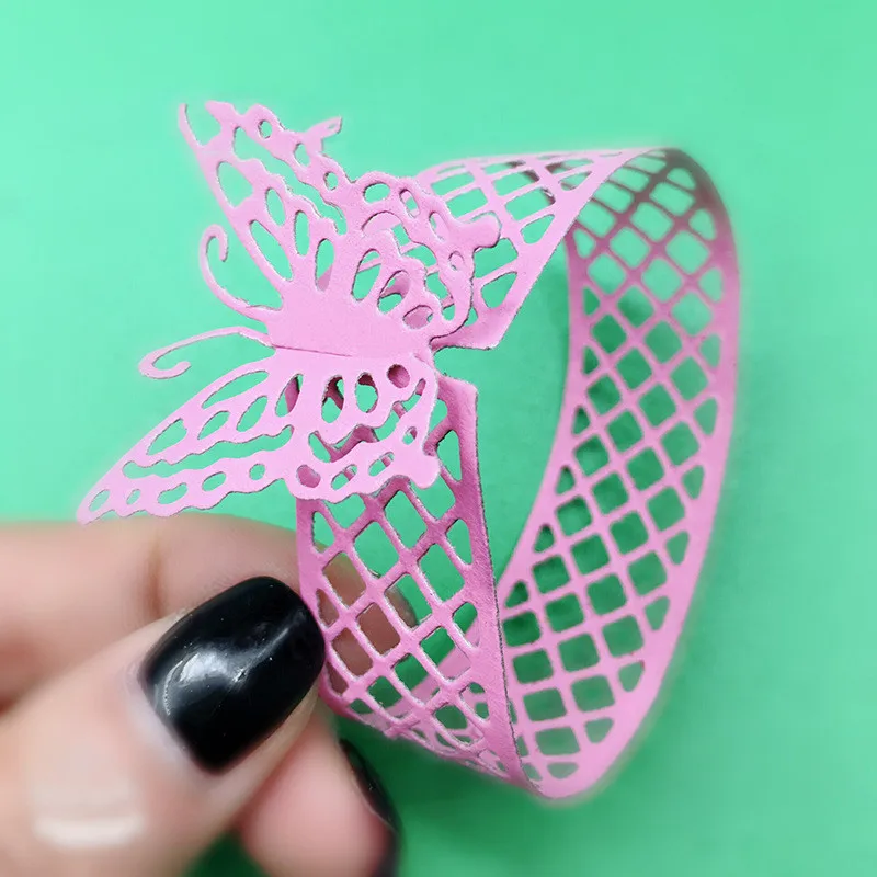 Металлические режущие штампы для браслета бабочки скрапбукинга альбома