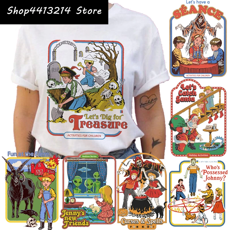 Женская футболка с принтом сатаны демона мрачного Жнеца Харадзюку сатанизма