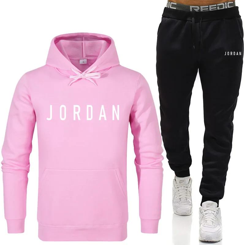 

Jordan 23 2 Pieces Sets Tracksuit Men Hooded Sweatshirt+pants Pullover Hoodie Sportwear Suit Ropa Hombre Casual Men Clothes
