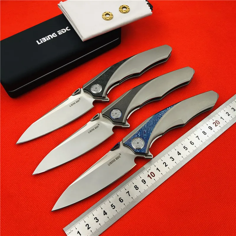Складной нож Libing маленький резец из титанового сплава S90V для повседневного