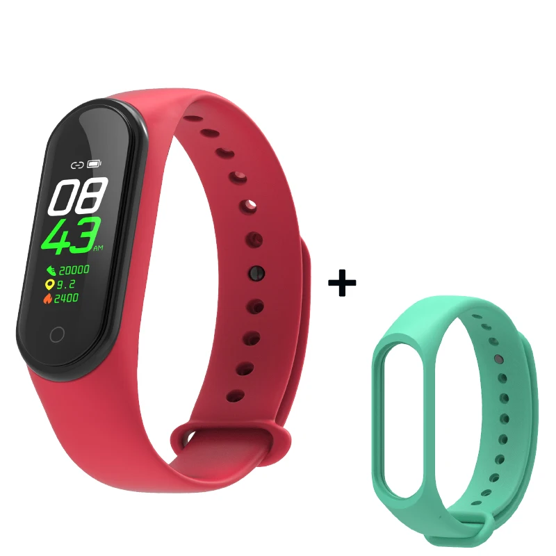 As shown27 Smart Fitness Bracelet M4 Tracker Waterproof Pedometer Blood Pressure Watch Support Multi-Languauge Wristband For Men Women Kids - Цвет: As shown27