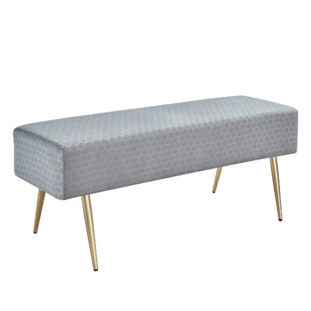 [США в наличии] 45 7 дюймовая бархатная прямоугольная скамейка для ног подставка