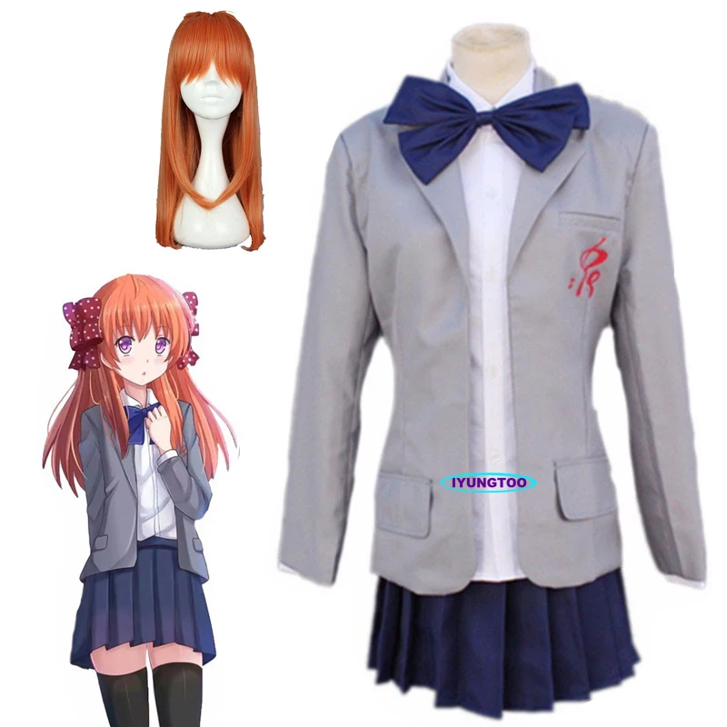 

Аниме геккан шооджо нозаки-кун Сакура Чио косплей костюм для девочек Полный комплект школьная форма женское платье для вечеринки на Хэллоу...