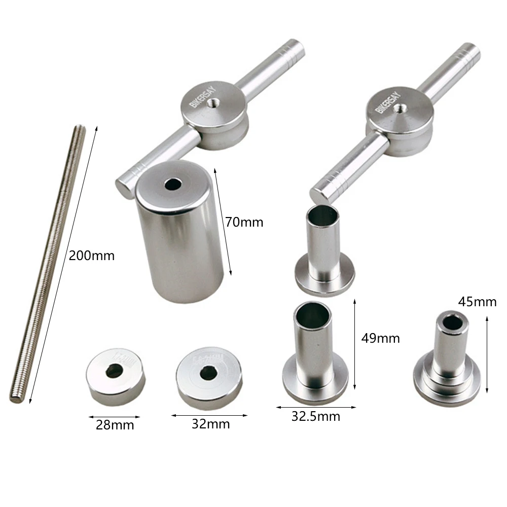 

Bicycle Freehub Tool Set Bike DT Bearing Hub Removal Disassembly Install Stainless Steel Screw Rod For MTB/Road Bikes