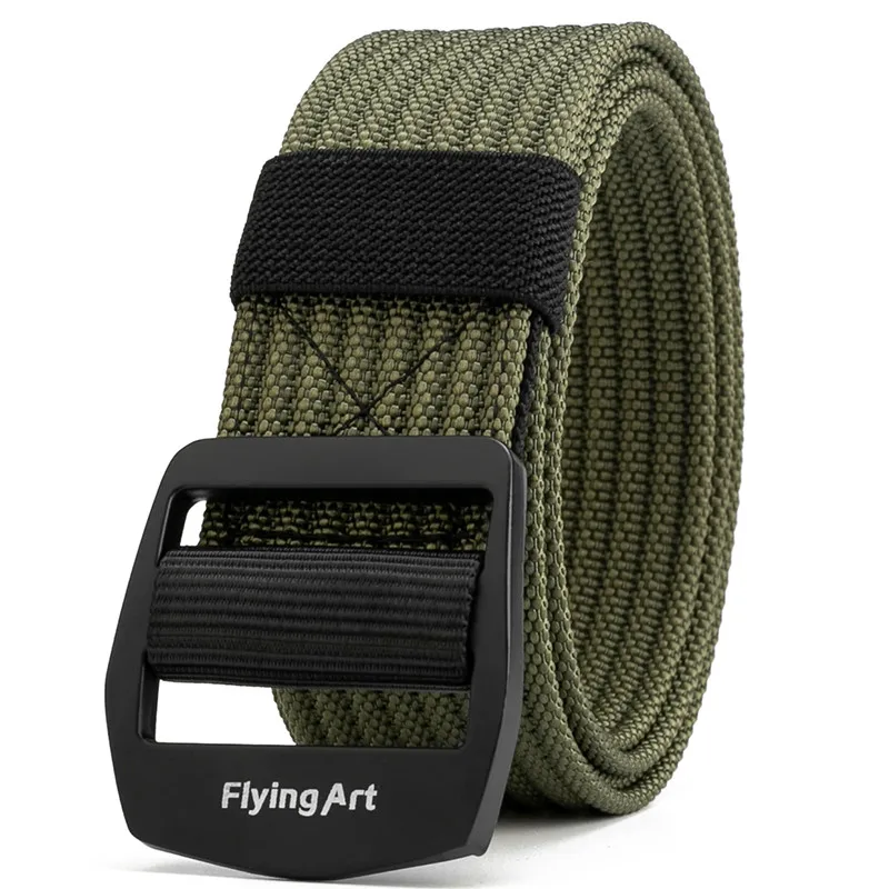 

Tactical Belt Outdoor Military Metal Buckle Police Heavy Training Canvas Mens Elastic Waist Belt Unisex Cowboy Pants Accessories
