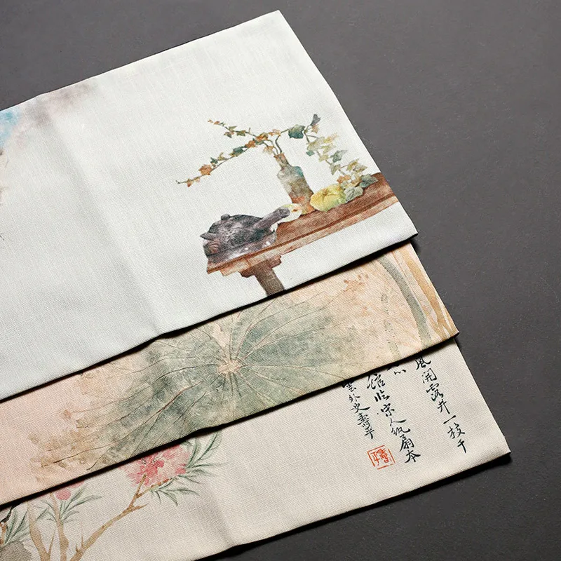 

Chinese Style Diablement Fort Small Tea Seats Printed Zen Absorbent Table Runner Dry Pour Mat Tea Towel New Tea Mat Tea Napkin