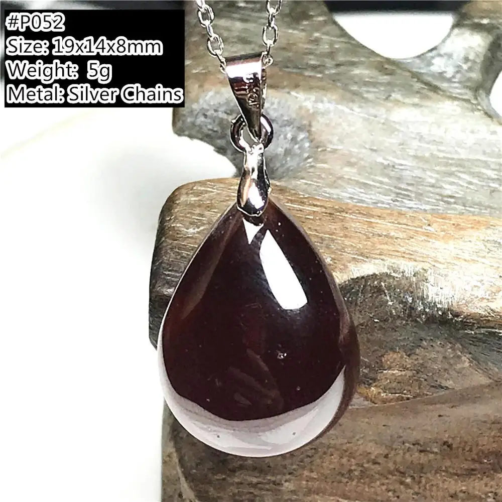 Натуральный красный гранат кулон ожерелье ювелирные изделия для женщин мужские