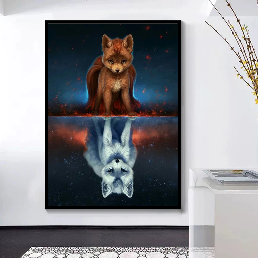 5D Diamond Painting Cat Tiger Elephant Full Square/Round Embroidery Animal Rhinestone Pictures Cross Stitch Home Decor | Дом и сад
