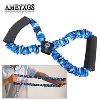 203040lbs shooting archery arm strength training rope fitness yoga training resistance rope latex tube material tension rope