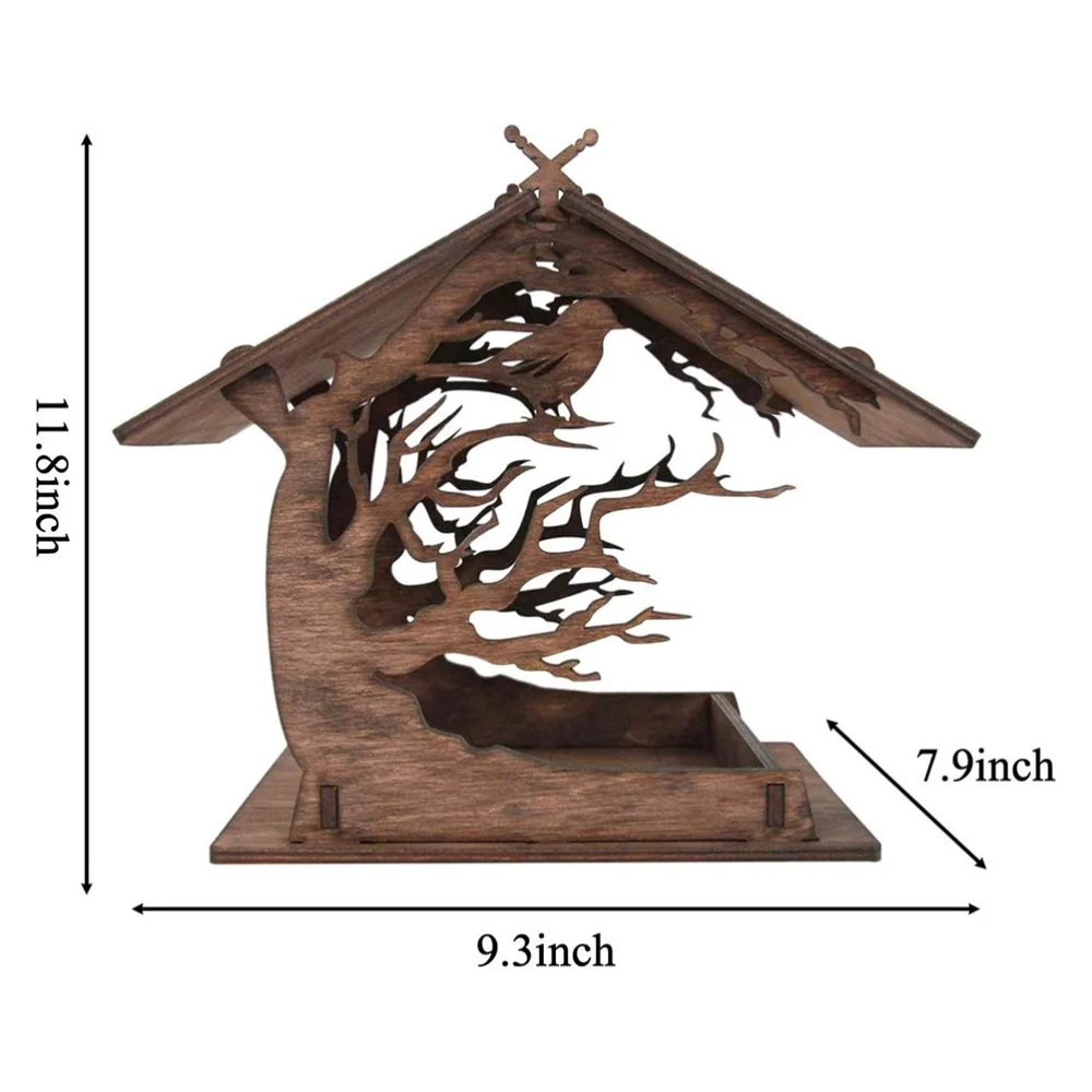 

DIY Assembling Pet Bird Feeder Creative Art Work Garden Outdoor Bird Feeder