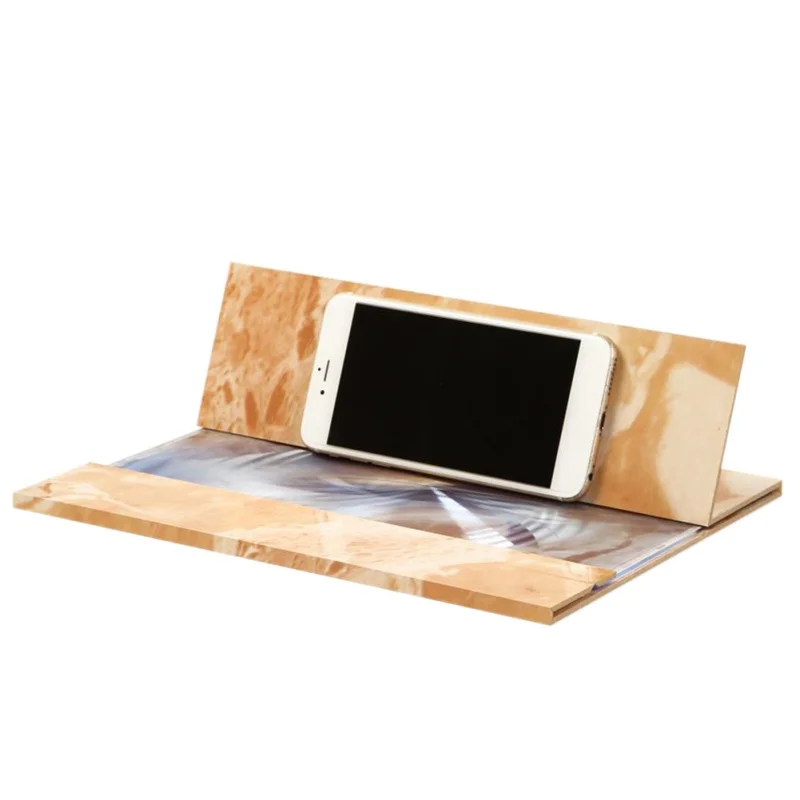 Stereoscopic Amplifying 12 Inch Desktop Wood Bracket Mobile Phone Video Screen Magnifier Amplifier Holder | Дом и сад