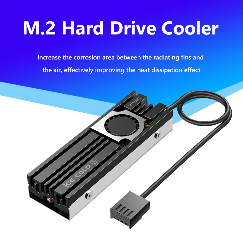 

Ineo M.2 SSD Heatsink Cooler M.2 NVME 2280 HDD Solid State Hard Disk Radiator Double-sided Cooling Pad Ventilador Fan Cooling
