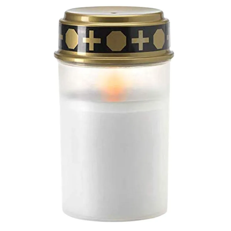 Белая могила Свеча для кладбища грубые солнечный светильник s с ing светодиодный 4