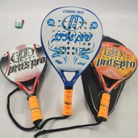 new professional carbon paddle racket eva face tennis racket with padel racket bag for men women training accessories 40