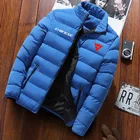 Мужская зимняя куртка с воротником-стойкой, однотонная Толстая куртка Паркера, 2021