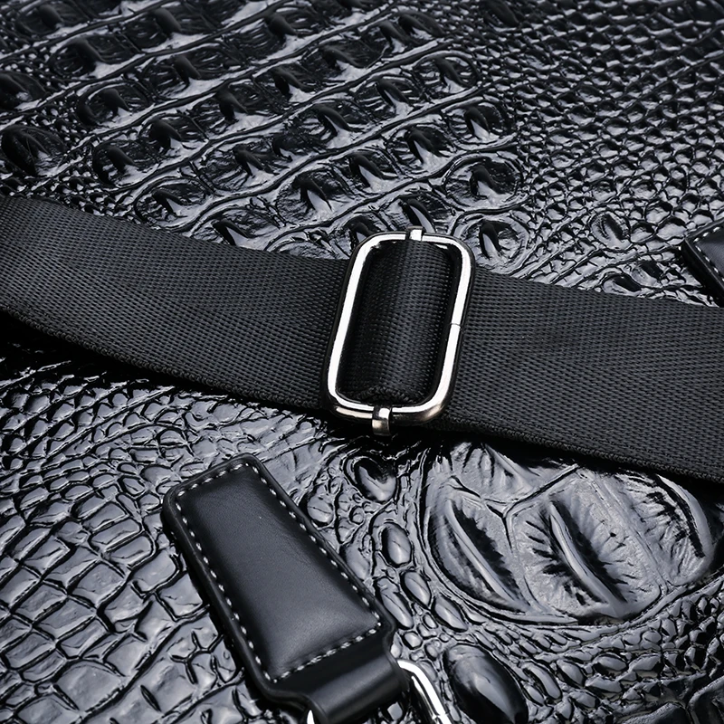 MR BEARD Wmnuo мужская сумка деловой портфель на плечо крокодиловый узор кожаная для