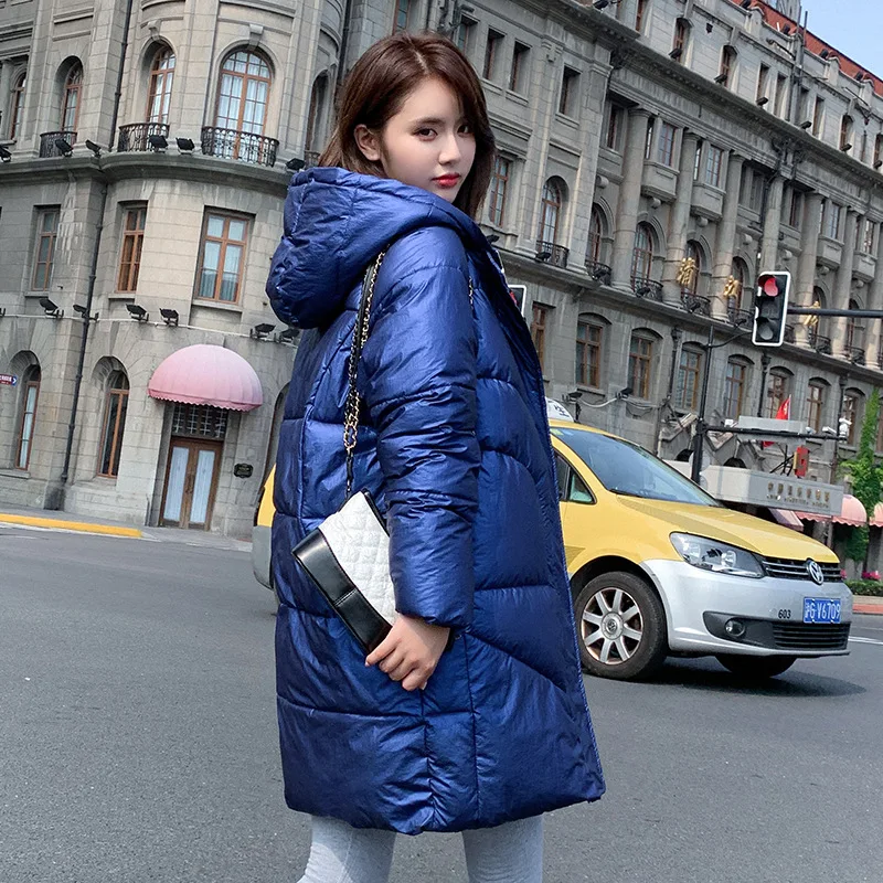 Повседневная женская зимняя куртка пальто с капюшоном толстые теплые парки