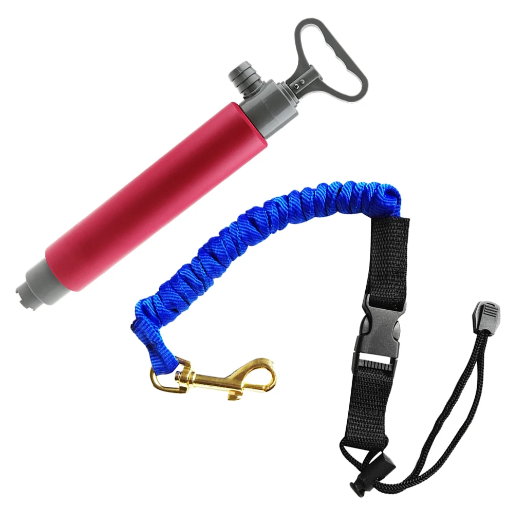 Каяк поручень ручной Трюмный насос + Весло Поводок Спиральный шнур с