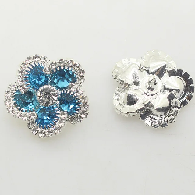 

fashion 5Pcs metal rhinestone 27MM button decoration, DIY hand-sewn clothing button accessories special wholesale