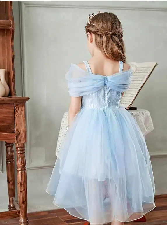 

Summer Girls Dress 2020 Costumes For Kids Princess Dresses For Girls Teenagers Wedding Dress Lace Children Clothing Puff Sleeve