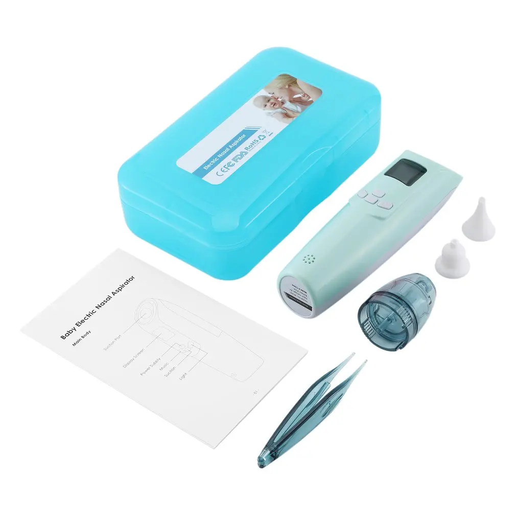 Электрическое детское носовое всасывающее устройство на батарейках с