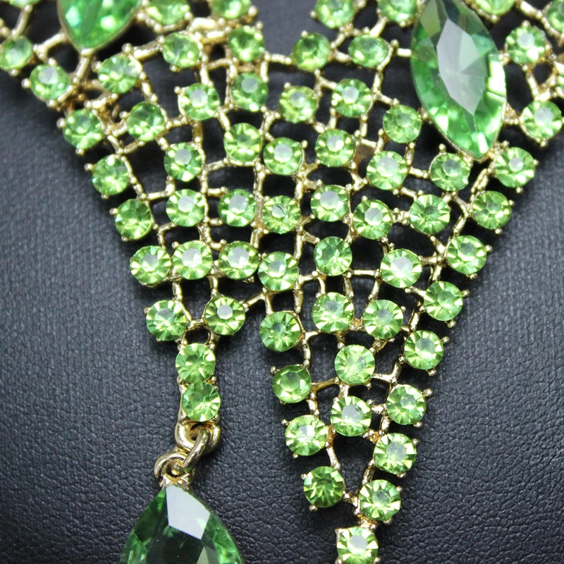 Новинка наборы свадебных украшений большая капля воды кристалл свадебный набор