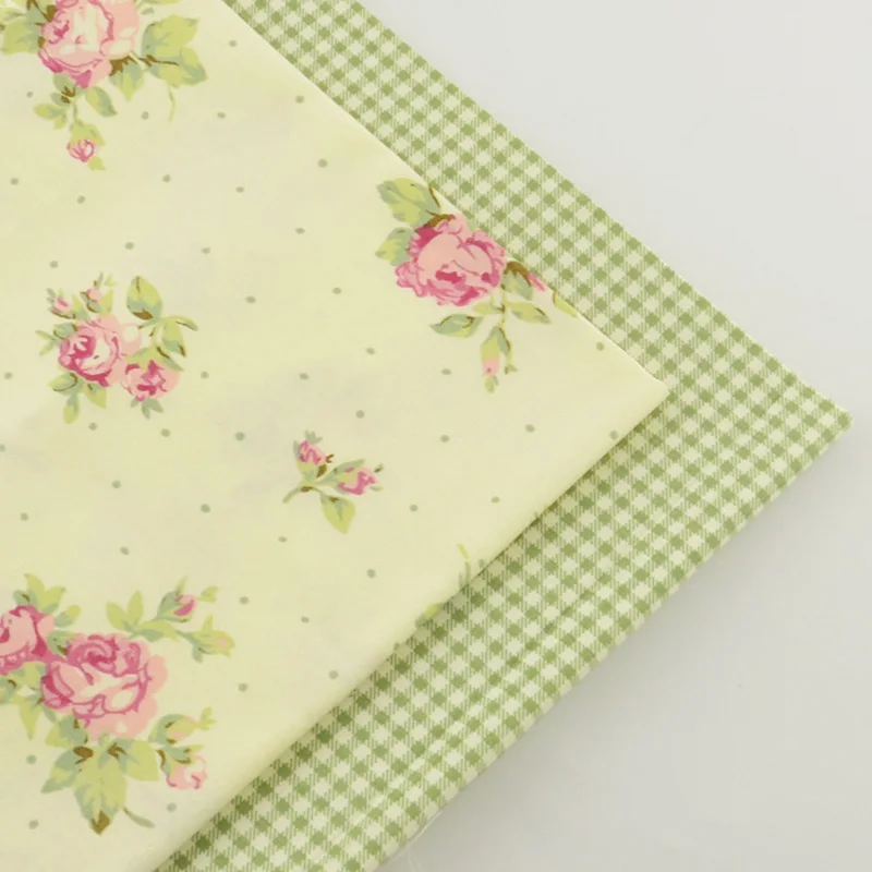 2 шт. стеганая ткань из хлопка зеленого цвета 40 см х 50 см|fabrics for patchwork|cotton fabricsewing fabric