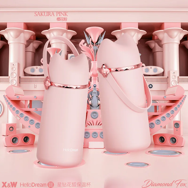 Вакуумные фляжки Fox чашки изолированная кружка Симпатичные Термосы Из