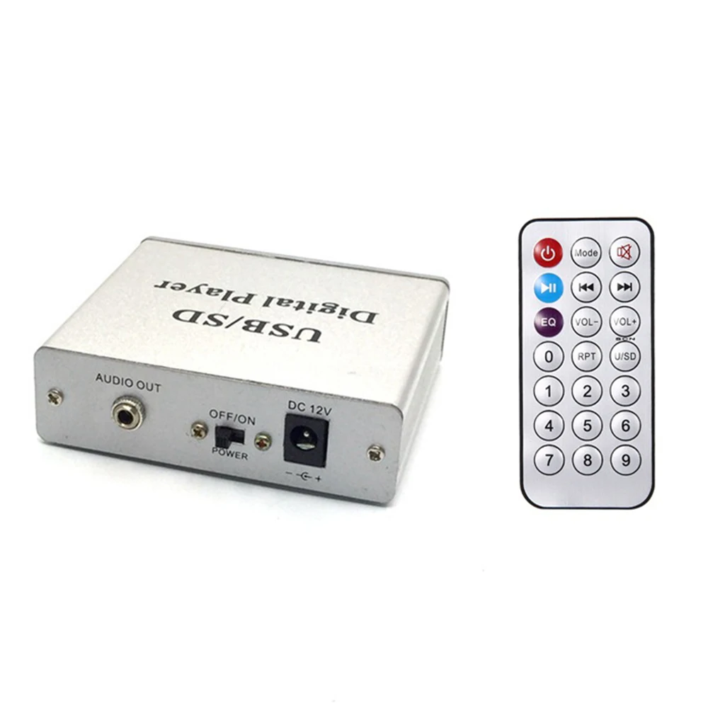 DC 12V цифровой авто усилитель мощности USB SD MP3 Аудио Плеер ридер с пультом