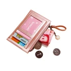 Кошелек для женщин из искусственной кожи на молнии, вместительная сумка для хранения, карман для телефона, кредитница, роскошные мини-кошельки для женщин