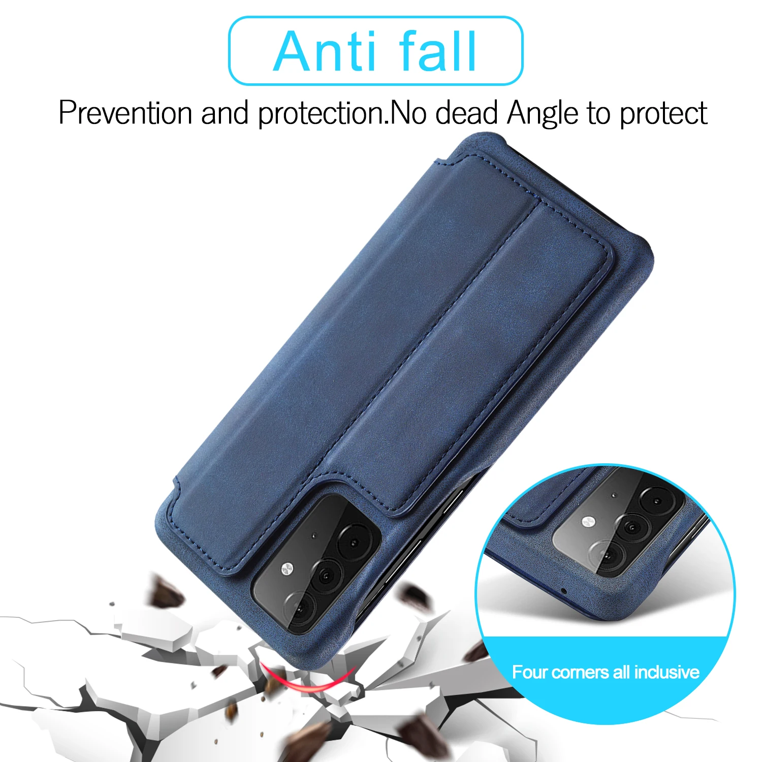Матовый кожаный чехол для Samsung Galaxy A20 A30 A40 A50 A70 A20E A11 A31 A41 A51 A71 A21s A12 A52 A72 5G Магнитный