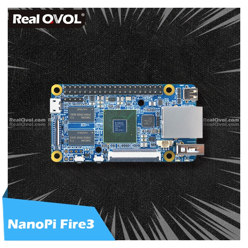RealQvol NanoPi Fire3 макетная демо плата S5P6818 1 4 ГГц ЦП ГБ DDR3 GPIO порт sup Android Debian